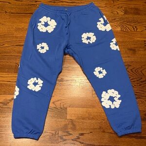Mens Blue Denim Tears Joggers in XXL